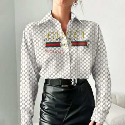 Gucci Women Long Sleeve Button Shirt | LXSTHA011234
