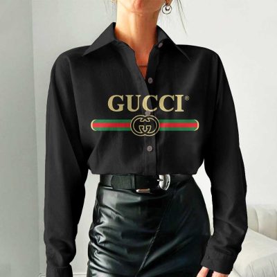 Gucci Women Long Sleeve Button Shirt | LXSTHA011238