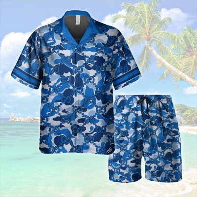 Premium Gucci Monogram Luxury Summer Hawaiian Track Blue– LXSTHA014502