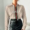 Gucci Women Long Sleeve Button Shirt | LXSTHA011228