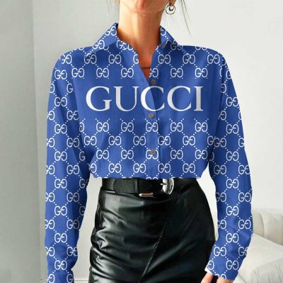 Gucci Women Long Sleeve Button Shirt | LXSTHA011208