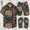 Luxury GG Tiger Combo Hawaiian Shirt, Short & Flip Flops SS2026 – LXSTHA012304