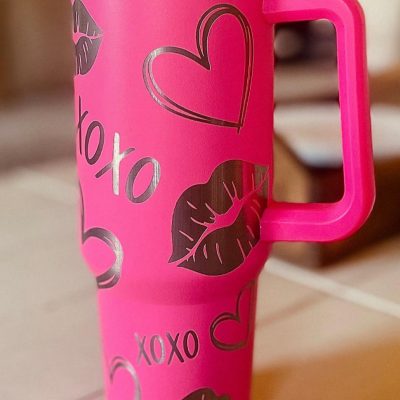 LV XOXO Engraved Stanley Tumbler Hot Trend 2026 - LXSNMC21