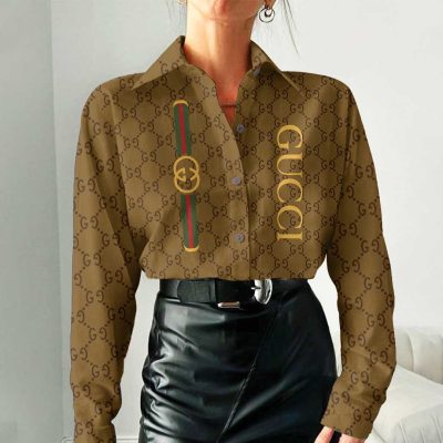 Gucci Women Long Sleeve Button Shirt | LXSTHA011241
