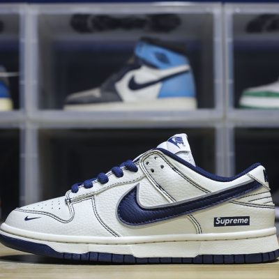 Nike SB Dunk x Supreme White Blue NNL24111405