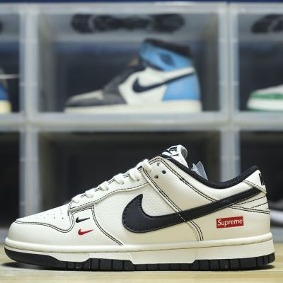 Nike SB Dunk x Supreme White Black NNL24111406