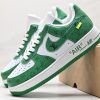 Luxury Monogram Green White AF1 Sneaker NNL24111424