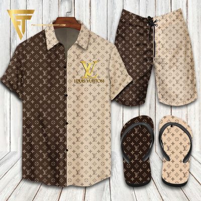 Luxury LV Combo Hawaiian Shirt, Short & Flip Flops SS2026 – LXSTHA012307