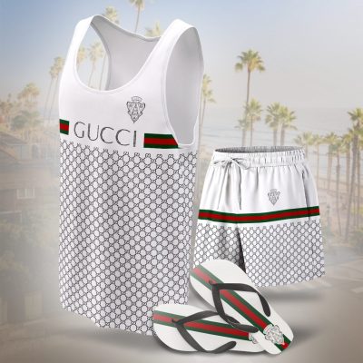 Luxury GG Combo Tank Top, Short & Flip Flops SS2026 - KT01+DK+RZT-LXCTDP010301