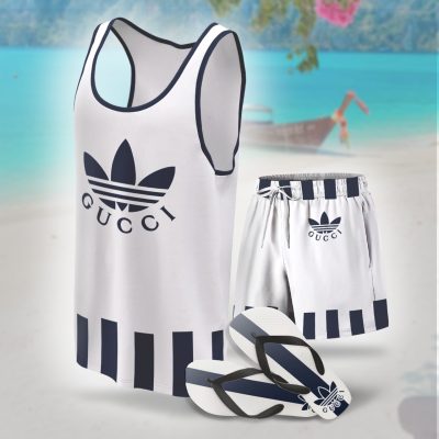 Luxury GG Combo Tank Top, Short & Flip Flops SS2026 - KT01+DK+RZT-LXCTDP010302