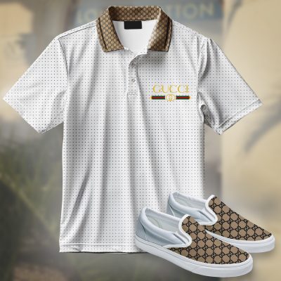Premium GG Short Sleeve Polo Matching Slip Ons - PO+LRX-TDP0910C20+TDP2202D002