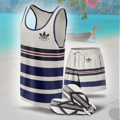 Luxury GG Combo Tank Top, Short & Flip Flops SS2026 - KT01+DK+RZT-LXCTDP010303