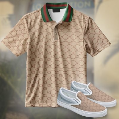 Premium GG Short Sleeve Polo Matching Slip Ons - PO+LRX-TDP2202D003