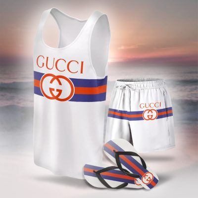Luxury GG Combo Tank Top, Short & Flip Flops SS2026 - KT01+DK+RZT-LXCTDP010305