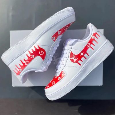 "LV Red Swoosh Dripping" AF1 Sneaker Hot 2026 F8-TDP2112C005