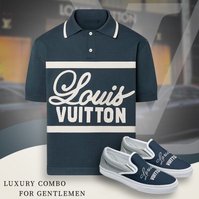 Premium LV Short Sleeve Polo Matching Slip Ons - PO+LRX-TDP2202D010