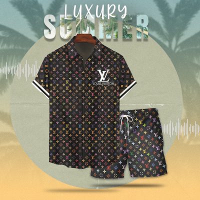 "Louis Vuitton Black Murakami" Luxury Summer Hawaiian Track - HAW+DK-TDP0503D010
