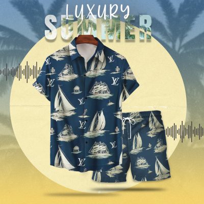 "Louis Vuitton Down Easter Boats" Luxury Summer Hawaiian Track - HAW+DK-TDP0503D015