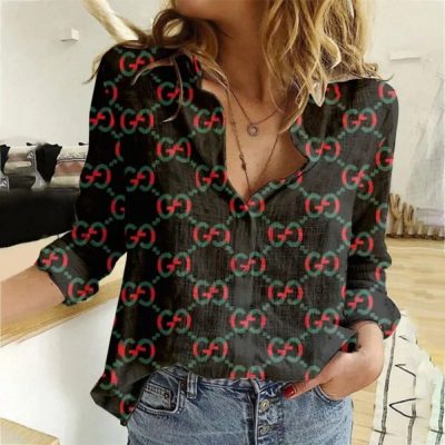Gucci Women Long Sleeve Button Shirt | LXSTHA011203