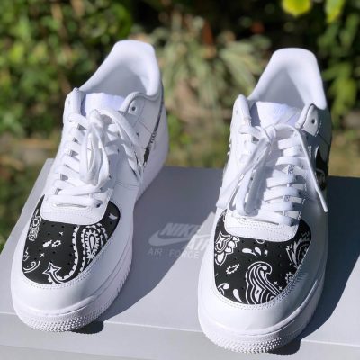 AF1 Custom Black Bandana Pattern Season 2026 - F8-TDP1114C01