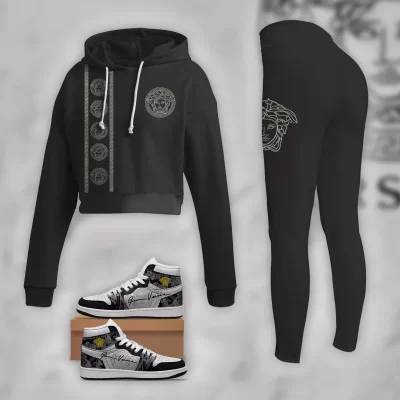 Limited Luxury Womens Set Hoodie & Leggings & AJ1 Shoes CRF+DDK+ME-TDP1002C67+TDP0610C6