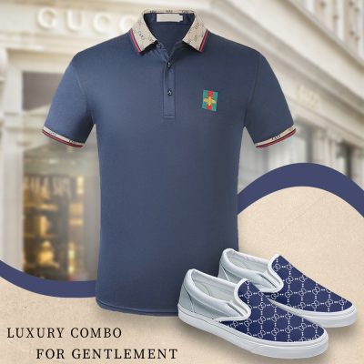 Premium GG Short Sleeve Polo Matching Slip Ons - PO+LRX-TDP2202D008