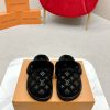 Louis Vuitton Fur Slipper Monogram Black NNL241107015