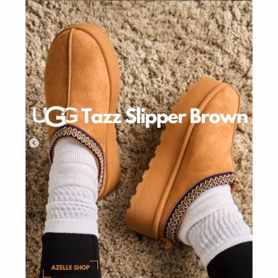 UGG Tazz Slipper Brown White NNL241107007