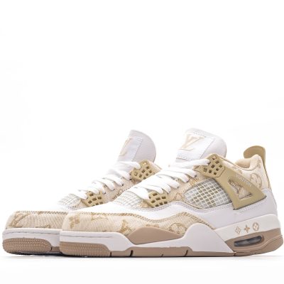 Nike Air Jordan 4 Retro X Louis Vuitton  Monogram Beige NNL24111210