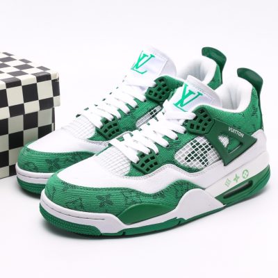 Nike Air Jordan 4 Retro X Louis Vuitton  Monogram Green NNL24111213