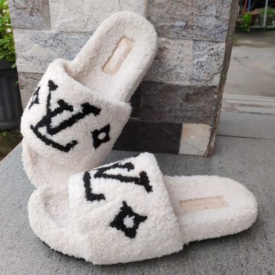 LV Paseo Flat Comfort Mules White NNL24111215