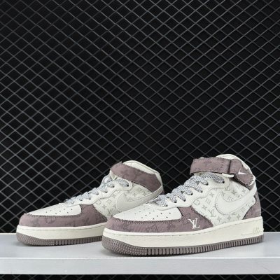 Nike Air Force 1 Mid x Louis Vuitton Monogram Grey AF1 NNL24112046