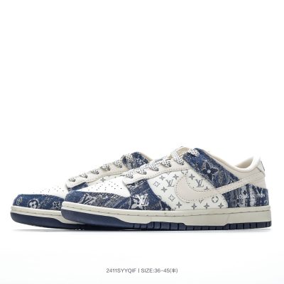 Nike SB Dunk Low x Louis Vuitton Monogram Denim Blue NNL24112202