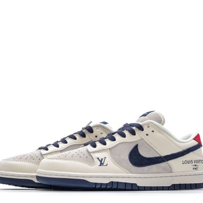 Nike SB Dunk Low x Louis Vuitton Mini Logo Beige Blue NNL24112205