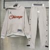 Limited Edition Jordan Chicago Combo Hoodie & Pants 'Grey' NNL24112904