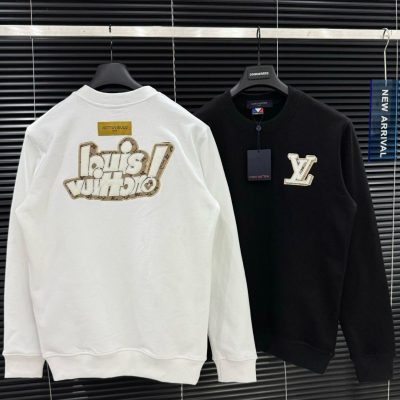 ss24 Louis Vuitton Sweater Embroidered Monogram Mini Logo 'White' NNL24112922