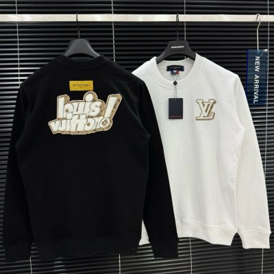 ss24 Louis Vuitton Sweater Embroidered Monogram Mini Logo 'Black' NNL24112923