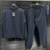 Limited Edition Louis Vuitton Combo Hoodie & Pants Monogram 'Dark Blue' NNL24112924