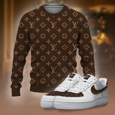 Premium LV Ugly Sweater Matching AF1 Sneaker Hot 2026 - ZWY+F8-TDP1010C51+TDP1023C04