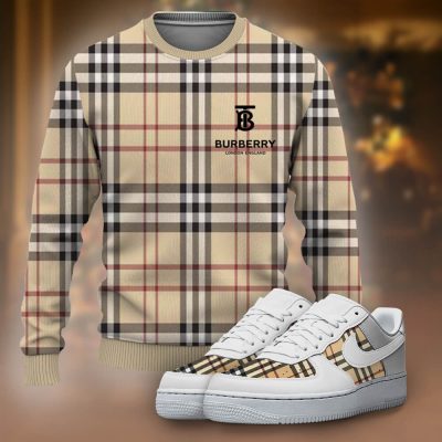 Premium Burberry Ugly Sweater Matching AF1 Sneaker Hot 2026 - ZWY+F8-TDP1010C75+TDP1023C06