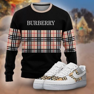 Premium Burberry Ugly Sweater Matching AF1 Sneaker Hot 2026 - ZWY+F8-TDP1010C77+TDP1023C06