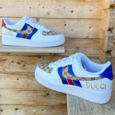 "Blue/Red GG Pattern" AF1 Sneaker Hot 2026 F8-TDP1120C04