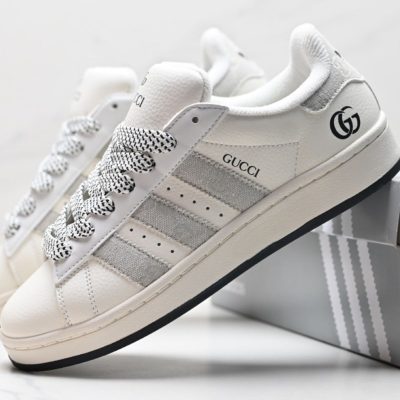 Adidas Campus x Gucci 'White Grey' NNL24121002