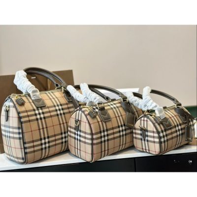 Burberry 'Black Beige' Bowling Bag NNL24121108