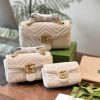 Gucci GG Marmont Shoulder Bag 'Beige' NNL24121112