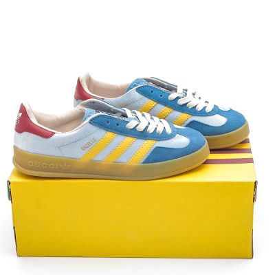 Adidas Gazelle x Gucci 'Blue Yellow' NNL24121401