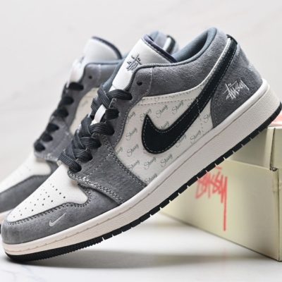 Nike Air Jordan 1 Low x Stussy 'Grey' NNL24121601
