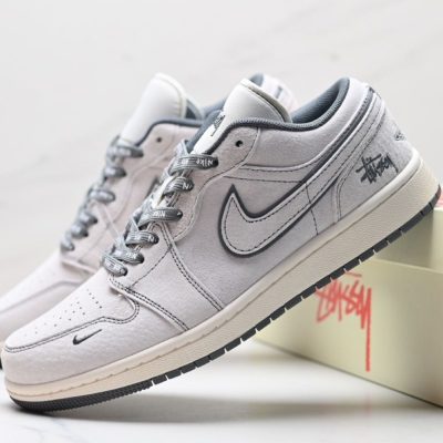 Nike Air Jordan 1 Low x Stussy 'Lighten Grey' NNL24121606