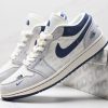 Nike Air Jordan 1 Low x TNF x CDG 'Grey Blue' NNL24121609