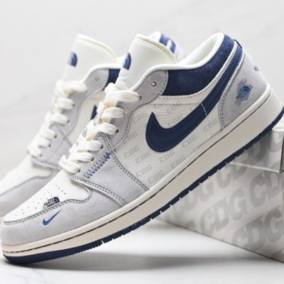 Nike Air Jordan 1 Low x TNF x CDG 'Grey Blue' NNL24121609